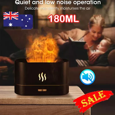 $8.99 • Buy 3D USB Flame Light Air Humidifier Essential Oil Diffuser Bedroom Mist Home Relax