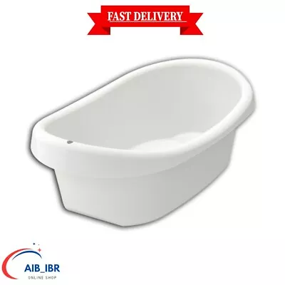 IKEA Baby Bath Tub Anti-Slip Large Tub For Toddler Bathing & Shower White/Green • £19.29