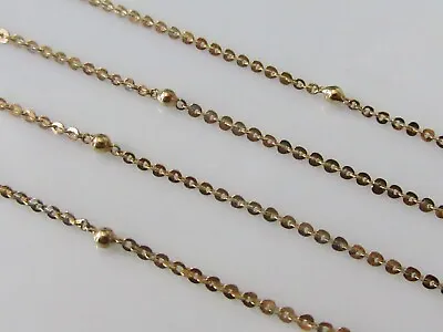 9ct Gold Necklace - Edwardian 9ct Rose Gold Fancy Link Chain (18 Inches) • £175