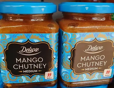 Pack Of 3 X Deluxe Mango Chutney Medium 320g • £13.99