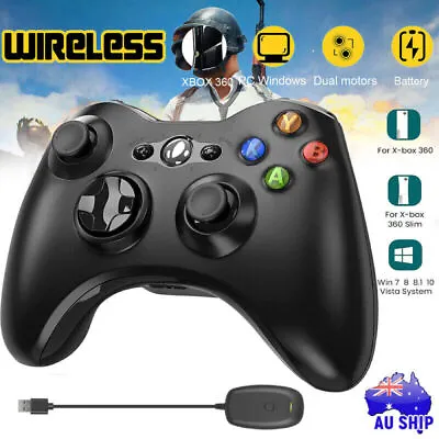 Wireless Controller Gamepad For XBOX 360/360 Slim/ PC Windows 7 8 10 Microsoft • $17.99