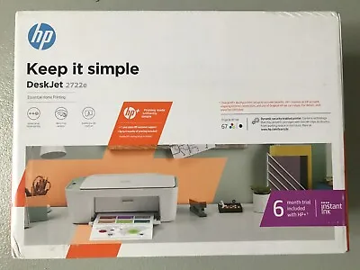 $48 • Buy Hp Deskjet 2722e All-in-one Printer New (ys1s) (white) #8482nsb