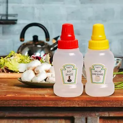 Containers Bottle Condiment Bottles Salad Dressing For Restaurant • £3.76