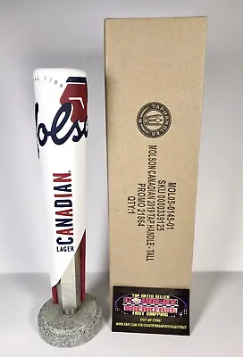 Molson Canadian Lager Maple Leaf Beer Tap Handle 10.5” Tall - Brand New In Box! • $31.45