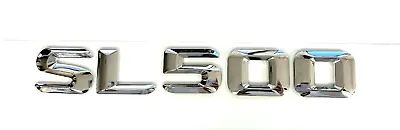 #1 Sl500 Chrome Fit Mercedes Rear Trunk Emblem Badge Nameplate Decal Letters • $12.99