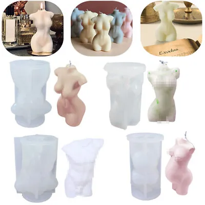 £5.62 • Buy Silicone Human Body Candle Moulds Female Perfume DIY Making Wax Mould Soap Mold