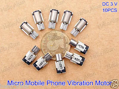 10PCS 4mm*8mm DC 1.5V-3V Micro Mini Vibrating Vibration Motor Vibrator DIY Toy • $3.71