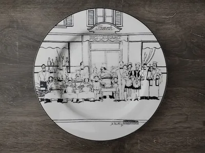 Epoch Le Restaurant E120 French Restaurant Signed Plate 10 1/4” • $10