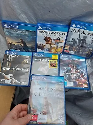 7 PS4 Games Bulk Final Fantasy Mortal Combat Metal Gears Tekken  Neir Assassins • $80