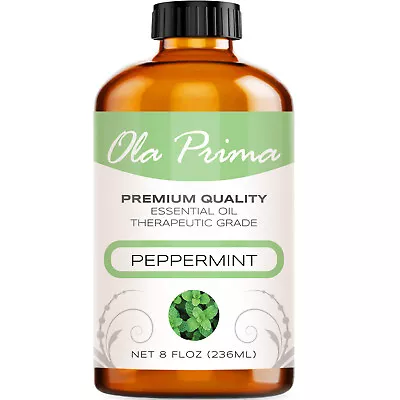 Peppermint Essential Oil - Multiple Sizes - 100% Pure - Amber Bottle • $19.79