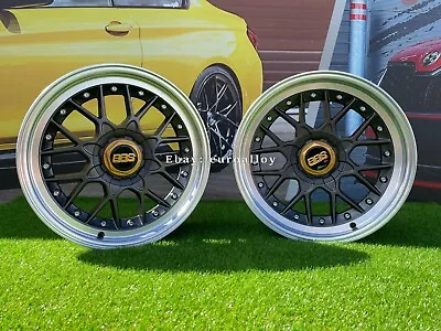 17 Inch 4X100 HX025 RS II 2 GREY 8J + 9J DEEP DISH Wheels For E30 Toyota VW • $1732.27