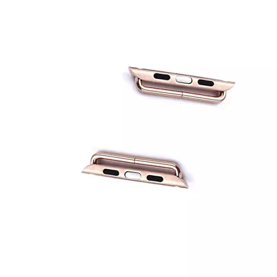 $4.17 • Buy 1 Pair Stainless Steel IWatch Band Connector Adapter For Watch 38mm/42mm