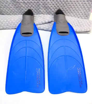 Dacor Swim Dive Fins Flippers Size 6-1/2 - 7-1/2 Blue Gray • $21