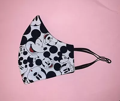 Mickey Mouse Facemask Handmade New Mascarilla Adult Disney Face Mask Adjustable • $12.50