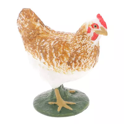 Realistic Hen Chicken Farm Yard Animal Figurine Model Action Figure Kid Toys • £6