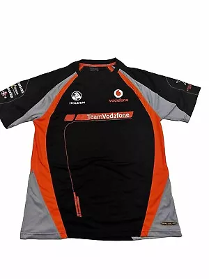 Holden Racing Shirt Mens Medium Black Team Vodafone V8 Supercars Australia • $14