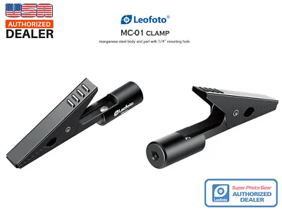 【US Dealer】LEOFOTO MC-01 Manganese Steel Mini Clamp Metal Multi-Function 1/4   • $11.92