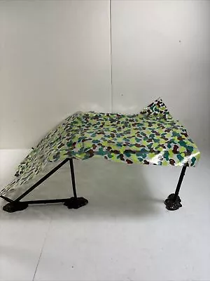 MARX Vintage US ARMY WWII Camouflage Canopy Tent Shelter C. 1965 Original Read • $175.99
