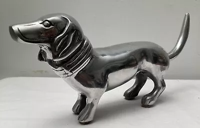 Vintage Silver Metal Dachshund Figurine  • $18