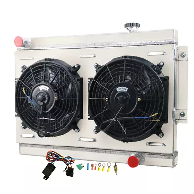 Fit 73-80 HOLDEN KINGSWOOD TORANA HQ HZ LX LH CHEVY V8 3 ROW RADIATOR+SHROUD FAN • $299