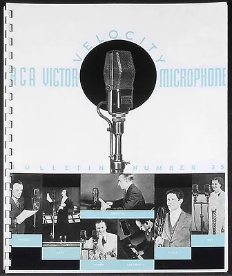 RCA Victor 1933 Velocity Ribbon Microphone Booklet 44-A • $35.95