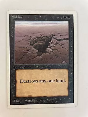 Sinkhole Unlimited Common Sorcery LP Magic The Gathering • $30