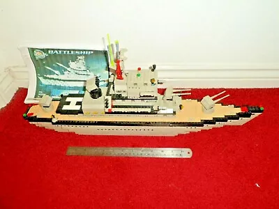 Rare MEGA BLOKS PRO-BUILDER COLLECTOR SERIES BATTLESHIP 9760 780 PCS 2007 • £59.99