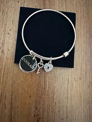 Mary Kay Fashion Jewelry Gold Bracelet - Courage With Heart Charm • $10