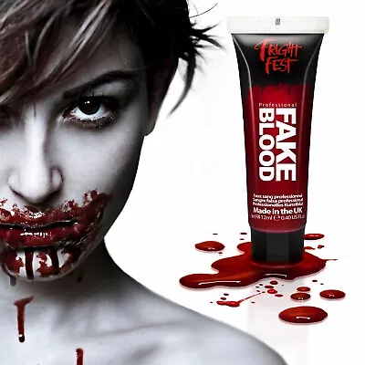 Fake Blood Red Vampire  Zombie Fancy Dress Halloween Makeup Fright Fest UK MADE • £2.90