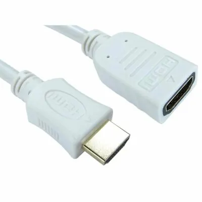 3m Long HDMI Extension Cable For Amazon Fire TV Stick HDMI Dongle -WHITE • £6.72