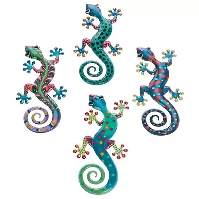 CLEARANCE Shudehill Bright Metal Pattern Gecko's Garden Wall Decor - 4 Designs • £3.95