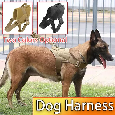 Adjustable Training Vest Pet Military Working No Pull Tactical Dog Harness S/L • $19.99