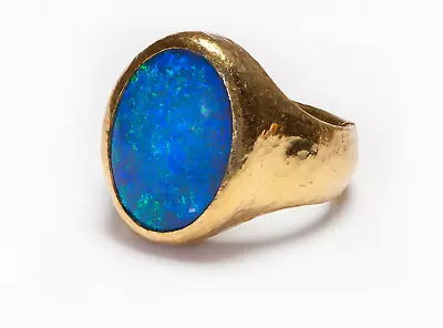 GIA Gurhan 24K Gold Natural Opal Men’s Ring • $9850