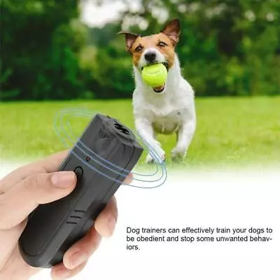 Ultrasonic Dog Anti Barking Repeller Training Control Device Stop Bark Trainer • £8.68