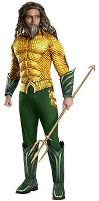 Rubie's Official DC Comics Aquaman The Movie Mens Deluxe Super Hero Costume XL • £40.99