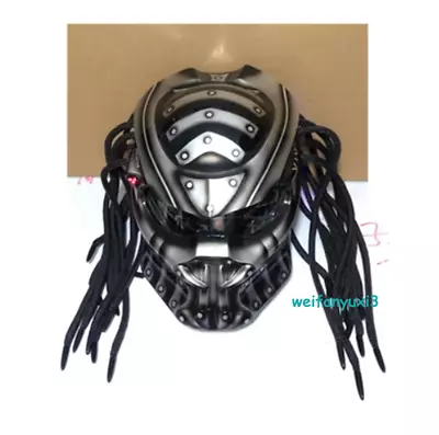 Alien Predator Fangs Wasp Motorcycle Full Face Laser Light Customized Helmet  • $251.10