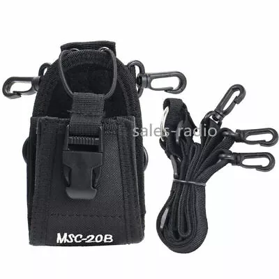 MSC-20B Nylon Pouch Fanny Pack Holster Bag For BaoFeng UV-5R BF-888S Cobra Radio • £7.19