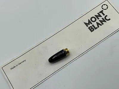 Montblanc Mozart Fountain Pen Black Gold Trim End Piece Tip 114 • $35