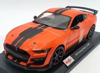 Maisto Ford Mustang Shelby GT500 2020 Orange 1:18 Diecast Brand New • £39.79