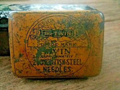 Old Vintage Tin Case EMPTY For 200 Gramophone Steel Needles TWIN • $7.02