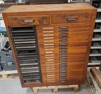 £625 • Buy Letterpress Printers Cabinet - Draws & Galley Trays #Adana