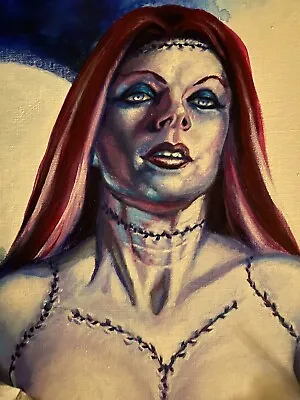 The Bride Zombie Sexy Super Babe  Original Painted Art By MARK Bloodworth • $300