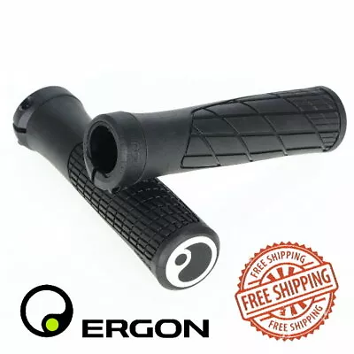 Ergon GA2 Ergo Lock-On Handlebar Grip Black MTB Trail City Folding Bike • $24.90