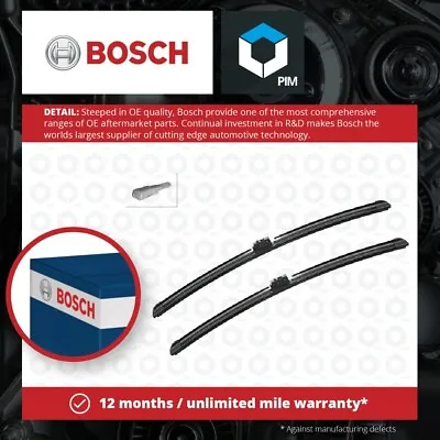 2x Wiper Blades (Pair) Flat Aero Type A844S 3397009844 Bosch Aerotwin 550/550mm • £30.17