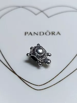 Genuine Pandora Silver 🐢 Solid Cute Turtle 🐢 Charm 925 ALE • £10