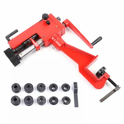 Manual Bead Roller Sheet Metal Bead Roller Bending Machine Set W/ 6 Dies Kit • $201.40