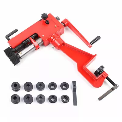 Rotary Sheet Metal Bead Roller Steel Bender 22-Gauge Low Carbon With 6 Dies Sets • $201.40