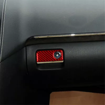 Red Carbon Fiber Glove Box Handle Cover Trim For Mercedes-Benz M-Class W164 • $9.35