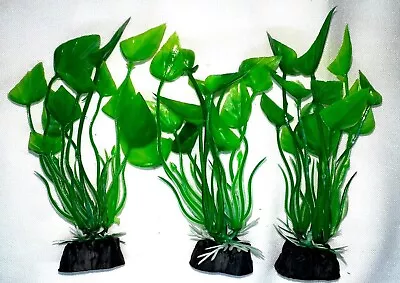 $8.50 • Buy (10 Pack) 4  Artificial Plastic Decoration Aquarium Plant For Fish Tank New
