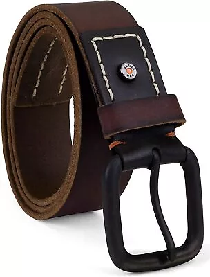 Timberland PRO Men's 40mm Double Stitch Genuine Full Grain Leather Belt • $24.99